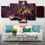 World of Warcraft The Burning Crusade Fantasy Gaming 5 Piece Canvas Wall Art Painting Wallpaper Poster Picture Print Photo Decor