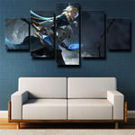 World of Warcraft Battle for Azeroth Fantasy Game 5 Piece Canvas Wall Art Painting Wallpaper Poster Picture Print Photo Decor