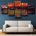 Cincinnati Reds MLB Baseball Stadium 5 Piece Canvas Wall Art Painting Wallpaper Poster Picture Print Photo Decor