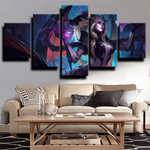 Zyra League of Legends Champion Fantasy Gaming 5 Piece Canvas Wall Art Painting Wallpaper Poster Picture Print Photo Decor