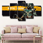 Kotal Kahn Mortal Kombat X Character 5 Piece Canvas Wall Art Painting Wallpaper Poster Picture Print Photo Decor