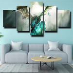 Epic World of Warcraft The Lich King Scourge Game 5 Piece Canvas Wall Art Painting Wallpaper Poster Picture Print Photo Decor