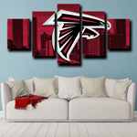 Atlanta Falcons NFL American Football Team Logo 5 Piece Canvas Wall Art Painting Wallpaper Poster Picture Print Photo Decor