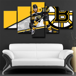 David Pastrnak Boston Bruins Right wing NHL Hockey 5 Piece Canvas Wall Art Painting Wallpaper Poster Picture Print Photo Decor