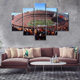 NFL Football Fans Denver Broncos Stadium 5 Piece Canvas Wall Art Painting Wallpaper Poster Picture Print Photo Decor