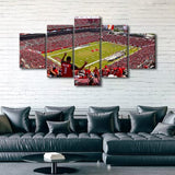 NFL Football Tampa Bay Buccaneers Raymond James Stadium 5 Piece Canvas Wall Art Painting Wallpaper Poster Picture Print Photo Decor