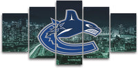 Vancouver Canucks NHL Hockey Sports 5 Piece Canvas Wall Art Painting Wallpaper Poster Picture Print Photo Decor