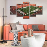 Cleveland Browns FirstEnergy Stadium NFL Football 5 Piece Canvas Wall Art Painting Wallpaper Poster Picture Print Photo Decor