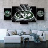 New York Jets Gloves NFL Football Team Logo 5 Piece Canvas Wall Art Painting Wallpaper Poster Picture Print Photo Decor