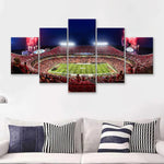 Kansas City Chiefs Arrowhead Stadium NFL Football 5 Piece Canvas Wall Art Painting Wallpaper Poster Picture Print Photo Decor