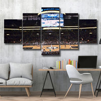 Brooklyn Nets Stadium Barclays Center NBA Basketball 5 Piece Canvas Wall Art Painting Wallpaper Poster Picture Print Photo Decor