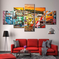 Rio De Janeiro Brazil 5 Piece Canvas Wall Art Painting Wallpaper Poster Picture Print Photo Decor