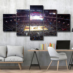 Cleveland Cavaliers Stadium Rocket Mortgage Field House NBA Basketball 5 Piece Canvas Wall Art Painting Wallpaper Poster Picture Print Photo Decor