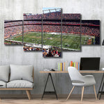 Denver Broncos Empower Field At Mile High NFL 5 Piece Canvas Wall Art Painting Wallpaper Poster Picture Print Photo Decor