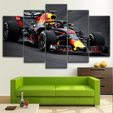 F1 Formula 1 Racing Sports Car 5 Piece Canvas Wall Art Painting Wallpaper Poster Picture Print Photo Decor