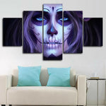 Day of the Dead Sugar Skull Face 5 Piece Canvas Wall Art Painting Wallpaper Poster Picture Print Photo Decor