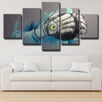 Football Goalkeeper Gloves Sports Soccer Goalie 5 Piece Canvas Wall Art Painting Wallpaper Poster Picture Print Photo Decor
