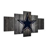 Dallas Cowboys American Football Team Sports 5 Piece Canvas Wall Art Painting Wallpaper Poster Picture Print Photo Decor