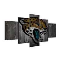 Jacksonville Jaguars American Football Sports Team 5 Piece Canvas Wall Art Painting Wallpaper Poster Picture Print Photo Decor