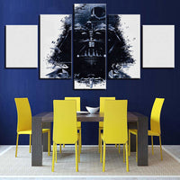 Abstract X-wing Tie Fighter Darth Vader Star Wars 5 Piece Canvas Wall Art Painting Wallpaper Poster Picture Print Photo Decor