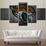 Jacksonville Jaguars American Football Sports Team 5 Piece Canvas Wall Art Painting Wallpaper Poster Picture Print Photo Decor