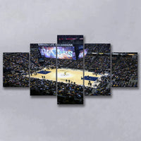 Indiana Pacers Stadium Bankers Life Fieldhouse Basketball Arena 5 Piece Canvas Wall Art Painting Wallpaper Poster Picture Print Photo Decor