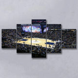 Indiana Pacers Stadium Bankers Life Fieldhouse Basketball Arena 5 Piece Canvas Wall Art Painting Wallpaper Poster Picture Print Photo Decor