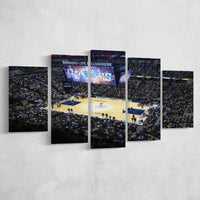 Indiana Pacers Stadium Bankers Life Fieldhouse Basketball Arena 5 Piece Canvas Wall Art Painting Wallpaper Poster Picture Print Photo Decor