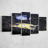 Indiana Pacers Stadium Bankers Life Fieldhouse Basketball Arena 5 Piece Canvas Wall Art Painting Wallpaper Poster Picture Print Photo Decor