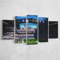 Indianapolis Colts Lucas Oil Stadium NFL Football 5 Piece Canvas Wall Art Painting Wallpaper Poster Picture Print Photo Decor