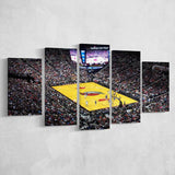 Portland Trail Blazers Moda Center Stadium Basketball Game 5 Piece Canvas Wall Art Painting Wallpaper Poster Picture Print Photo Decor
