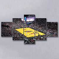 Portland Trail Blazers Moda Center Stadium Basketball Game 5 Piece Canvas Wall Art Painting Wallpaper Poster Picture Print Photo Decor