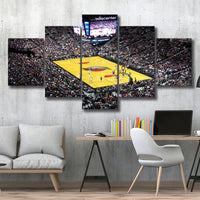 Portland Trail Blazers Moda Center Stadium Basketball Game 5 Piece Canvas Wall Art Painting Wallpaper Poster Picture Print Photo Decor