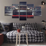 Porsche 911 GT3 Sports Car 5 Piece Canvas Wall Art Painting Wallpaper Poster Picture Print Photo Decor