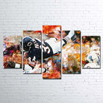 Walter Payton Chicago Bears NFL Football Legend 5 Piece Canvas Wall Art Painting Wallpaper Poster Picture Print Photo Decor