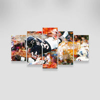 Walter Payton Chicago Bears NFL Football Legend 5 Piece Canvas Wall Art Painting Wallpaper Poster Picture Print Photo Decor