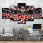 Toronto Raptors Stadium Scotiabank Arena NBA Basketball 5 Piece Canvas Wall Art Painting Wallpaper Poster Picture Print Photo Decor