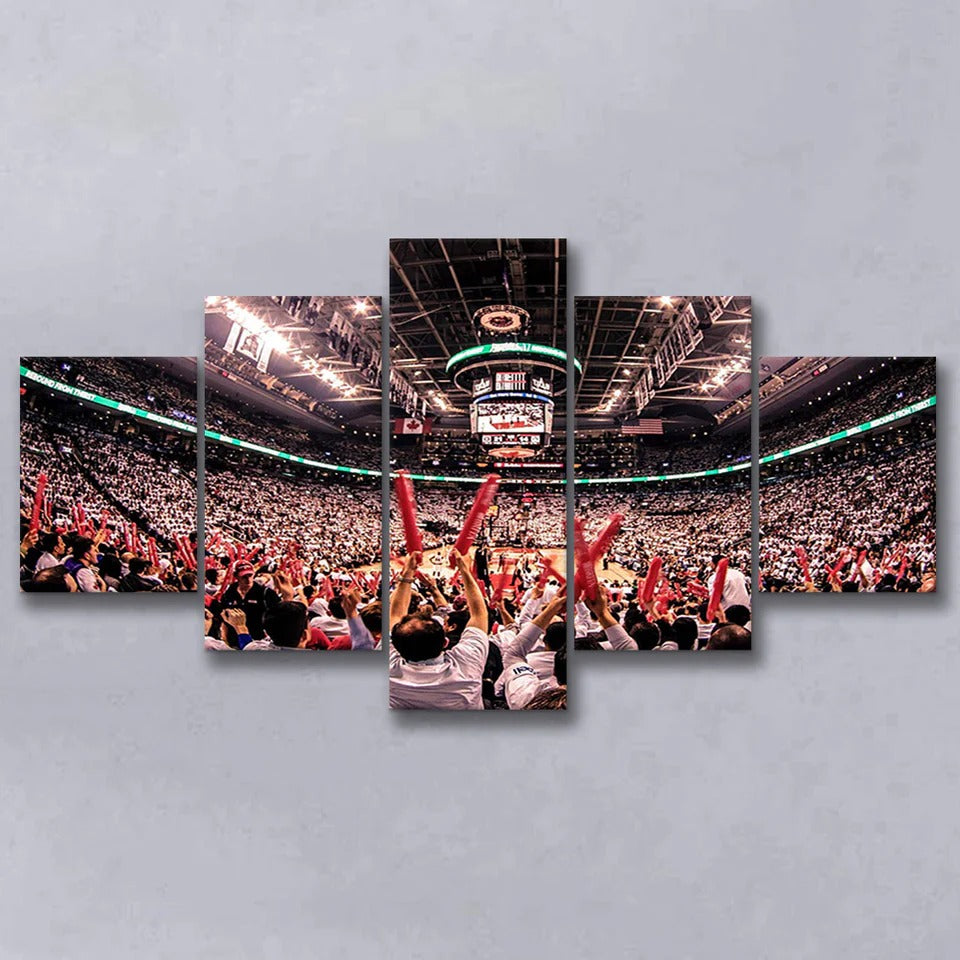 Toronto Raptors Stadium Scotiabank Arena NBA Basketball 5 Piece Canvas ...
