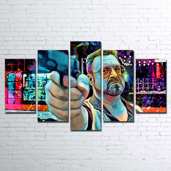 The Big Lebowski Movie John Goodman Walter Sobchak 5 Piece Canvas Wall Art Painting Wallpaper Poster Picture Print Photo Decor