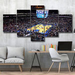 Philadelphia 76ers Wells Fargo Center Stadium NBA Basketball 5 Piece Canvas Wall Art Painting Wallpaper Poster Picture Print Photo Decor