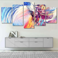 Vibrant Modern Abstract Multicolor Artistic 5 Piece Canvas Wall Art Painting Wallpaper Poster Picture Print Photo Decor