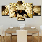 Dragon Ball Z Anime Cartoon Character 5 Piece Canvas Wall Art Painting Wallpaper Poster Picture Print Photo Decor