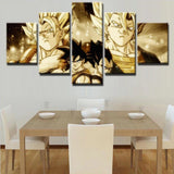 Dragon Ball Z Anime Cartoon Character 5 Piece Canvas Wall Art Painting Wallpaper Poster Picture Print Photo Decor