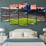 NFL Football Stadium Chicago Bears Soldier Field 5 Piece Canvas Wall Art Painting Wallpaper Poster Picture Print Photo Decor