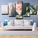 Dragon Ball Android 17 Anime Action Scene Character 5 Piece Canvas Wall Art Painting Wallpaper Poster Picture Print Photo Decor