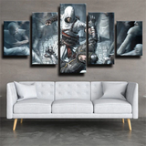 Assassin's Creed Bloodlines Altair Video Game 5 Piece Canvas Wall Art Painting Wallpaper Poster Picture Print Photo Decor