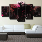 Mordekaiser Champion League of Legends Video Game 5 Piece Canvas Wall Art Painting Wallpaper Poster Picture Print Photo Decor