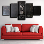 Tottenham Hotspur Spurs Logo Crest Football Team 5 Piece Canvas Wall Art Painting Wallpaper Poster Picture Print Photo Decor