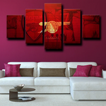 Arsenal FC Soccer Football Sports Team Logo 5 Piece Canvas Wall Art Painting Wallpaper Poster Picture Print Photo Decor