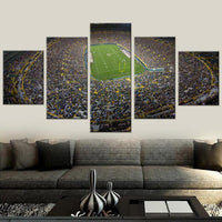 NFL Football Stadium Green Bay Packers Lambeau Field 5 Piece Canvas Wall Art Painting Wallpaper Poster Picture Print Photo Decor
